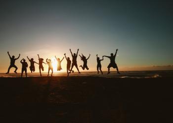 people jumping