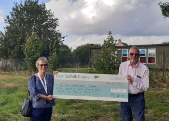 Bungay Community Support cheque hand over