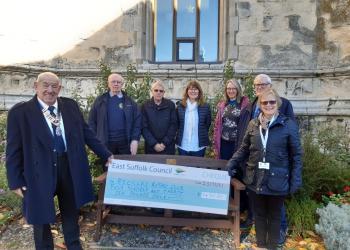 Seat. L R Neil Peek Bernard King Theresa Robinson Brian Taylor Cllr Topping Tony Bubb and Cllr Cloke