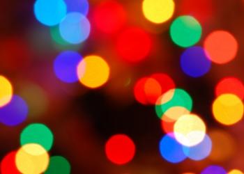 christmas lights blurred