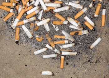 cigarette butts