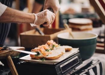 person preparing food