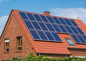 solar panels on house