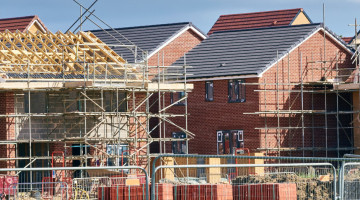 Houses under construction