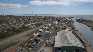 Aerial shot of Lowestoft